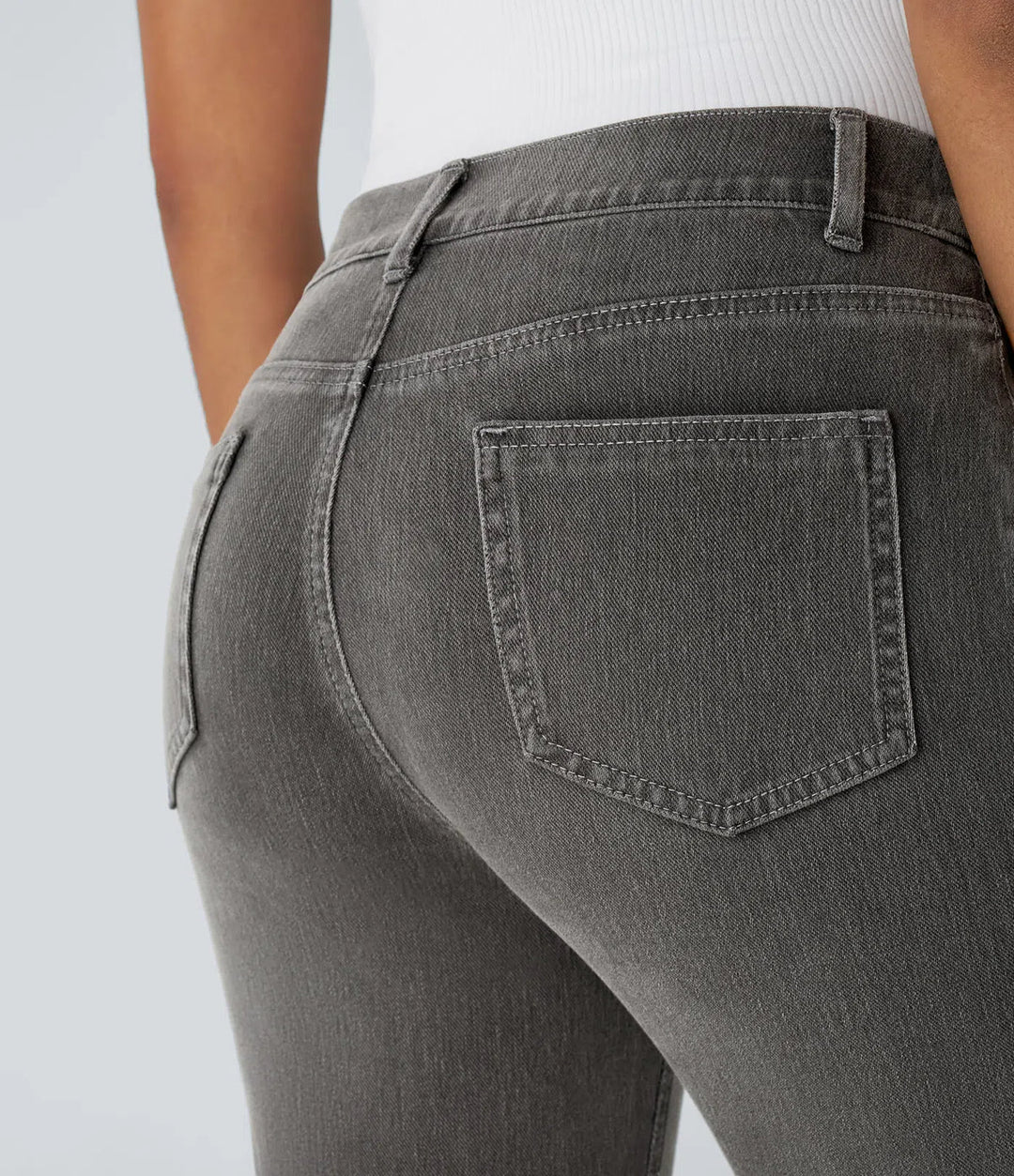 Elastic and Comfortable High-Waisted Pants