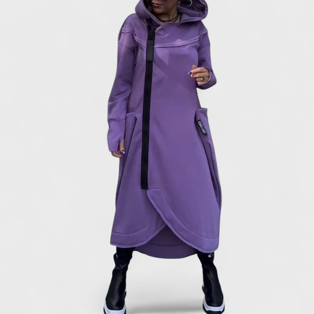 Mana - Long Zip-Up Hoodie in Lightweight, Breathable Fabric