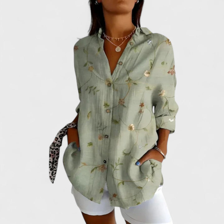 Maja - Blouse with Colorful Design