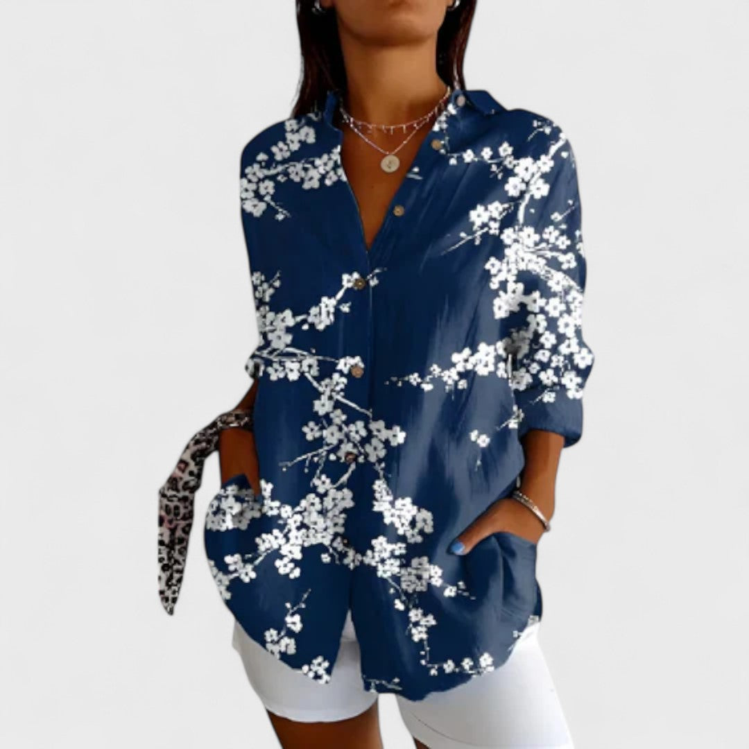 Maja - Blouse with Colorful Design