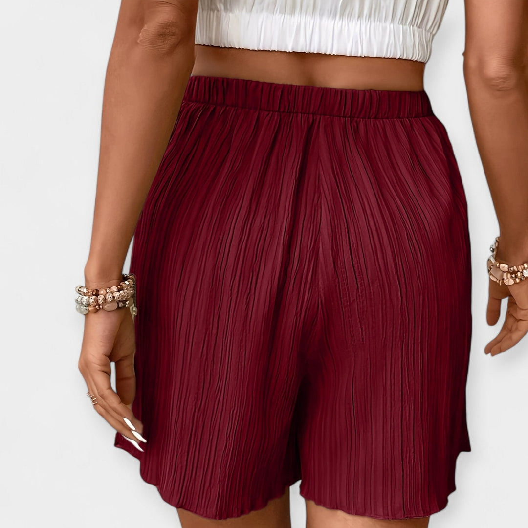 Stylish Shorts with Pleats