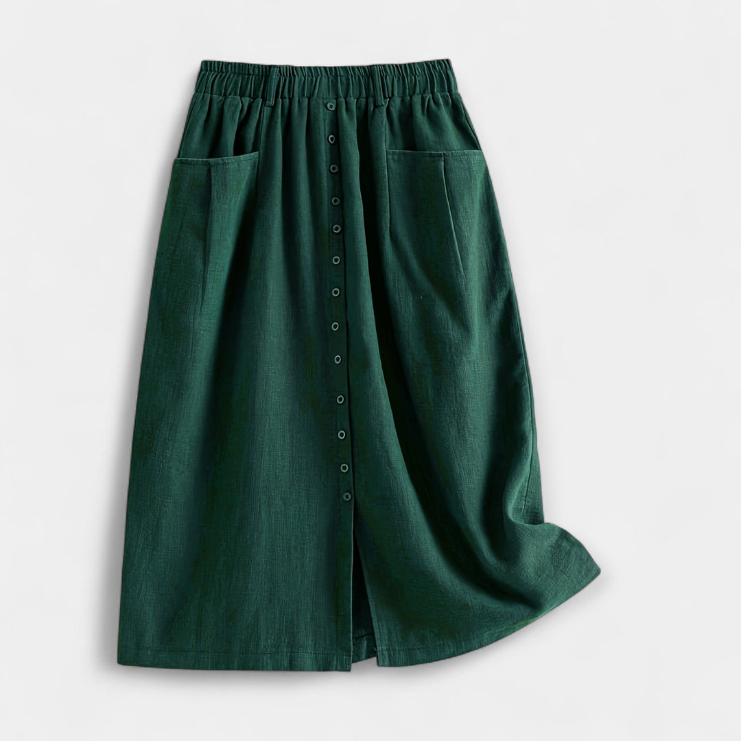 Midi skirt with vintage