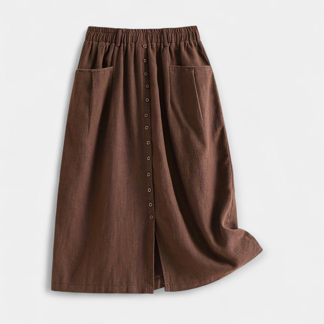 Midi skirt with vintage