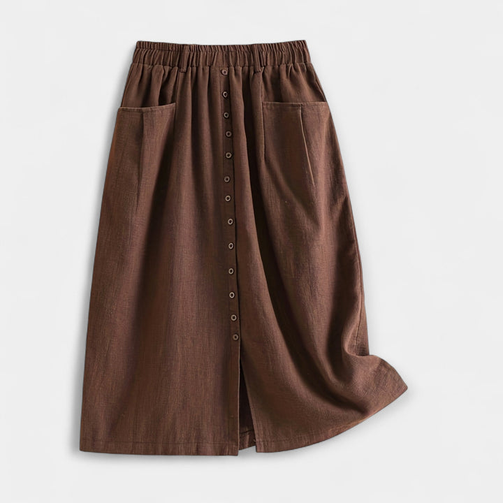 Midi skirt with vintage