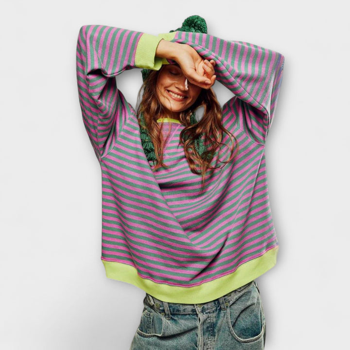 Mary - Oversized Striped Sweater