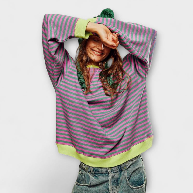Mary - Oversized Striped Sweater