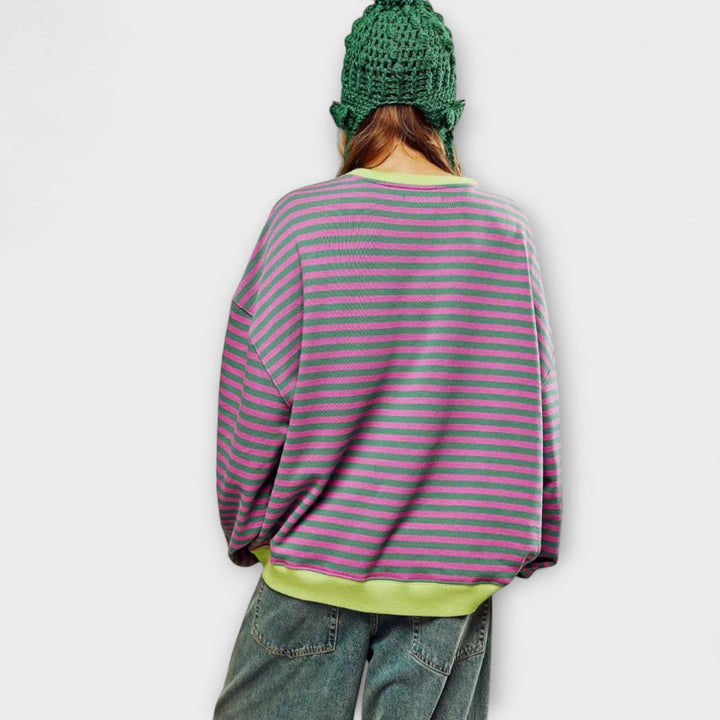 Mary - Oversized Striped Sweater