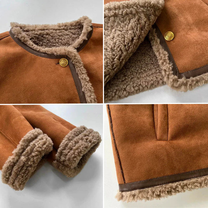 Isabella Fur Button Jacket