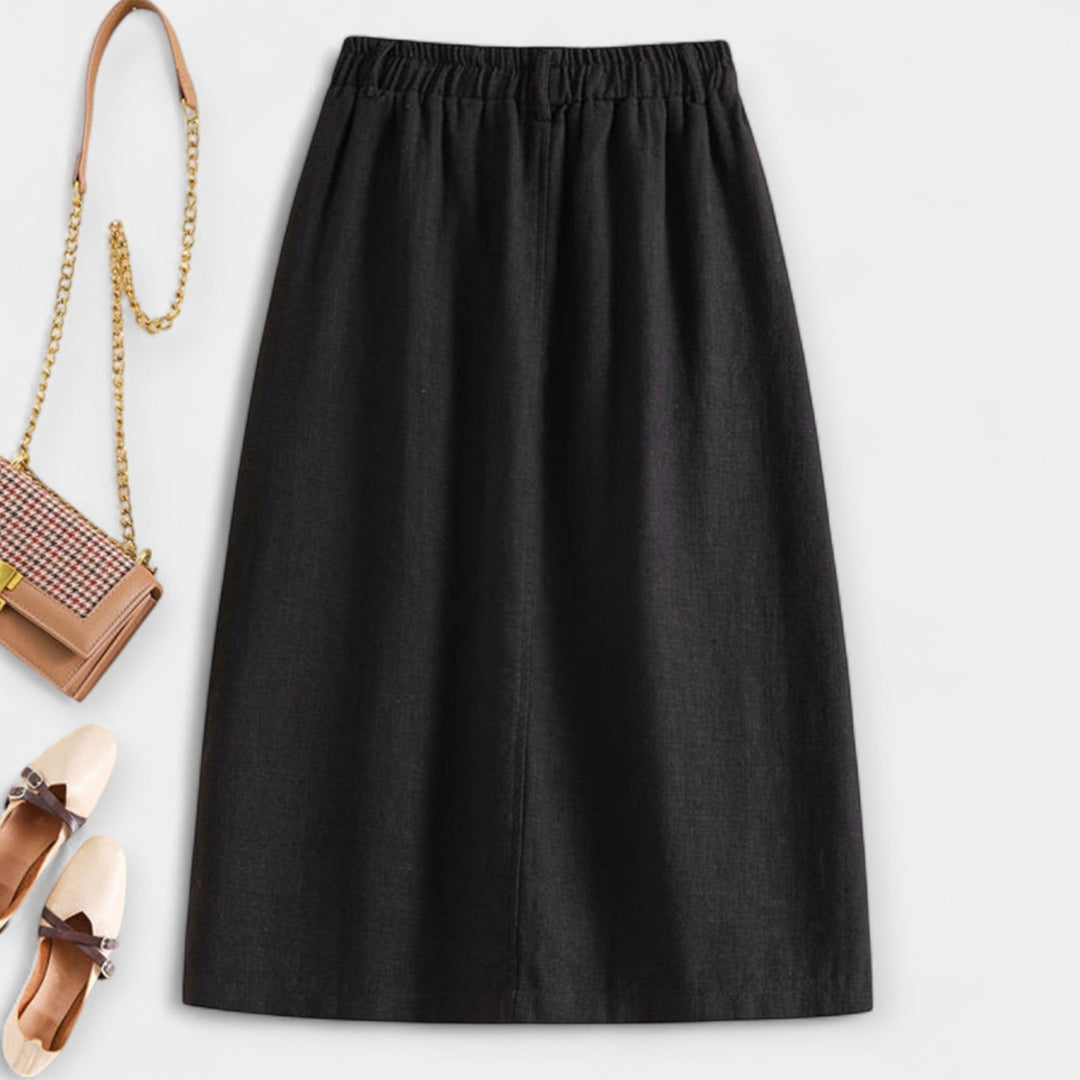 Midi skirt with vintage