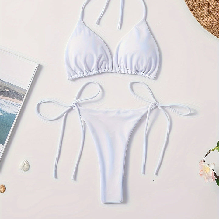 Bikini with Halterneck and V-Cut