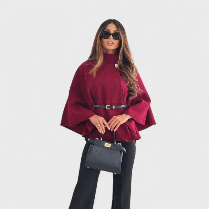 Lea - Chic Butterfly Jacket with Belt