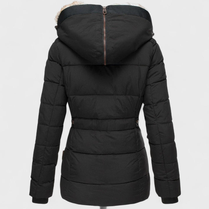 Annamarie - Hooded Puffer Jacket with Slim Fit Design