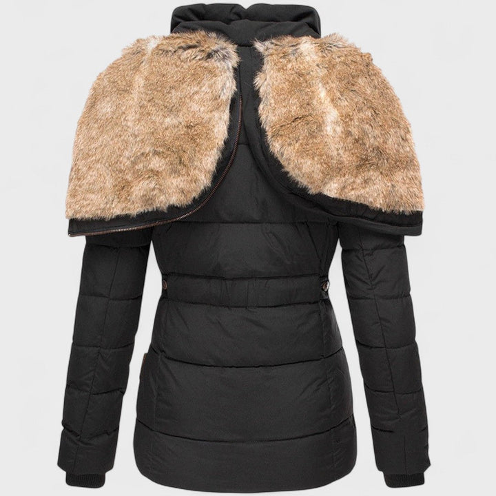 Annamarie - Hooded Puffer Jacket with Slim Fit Design