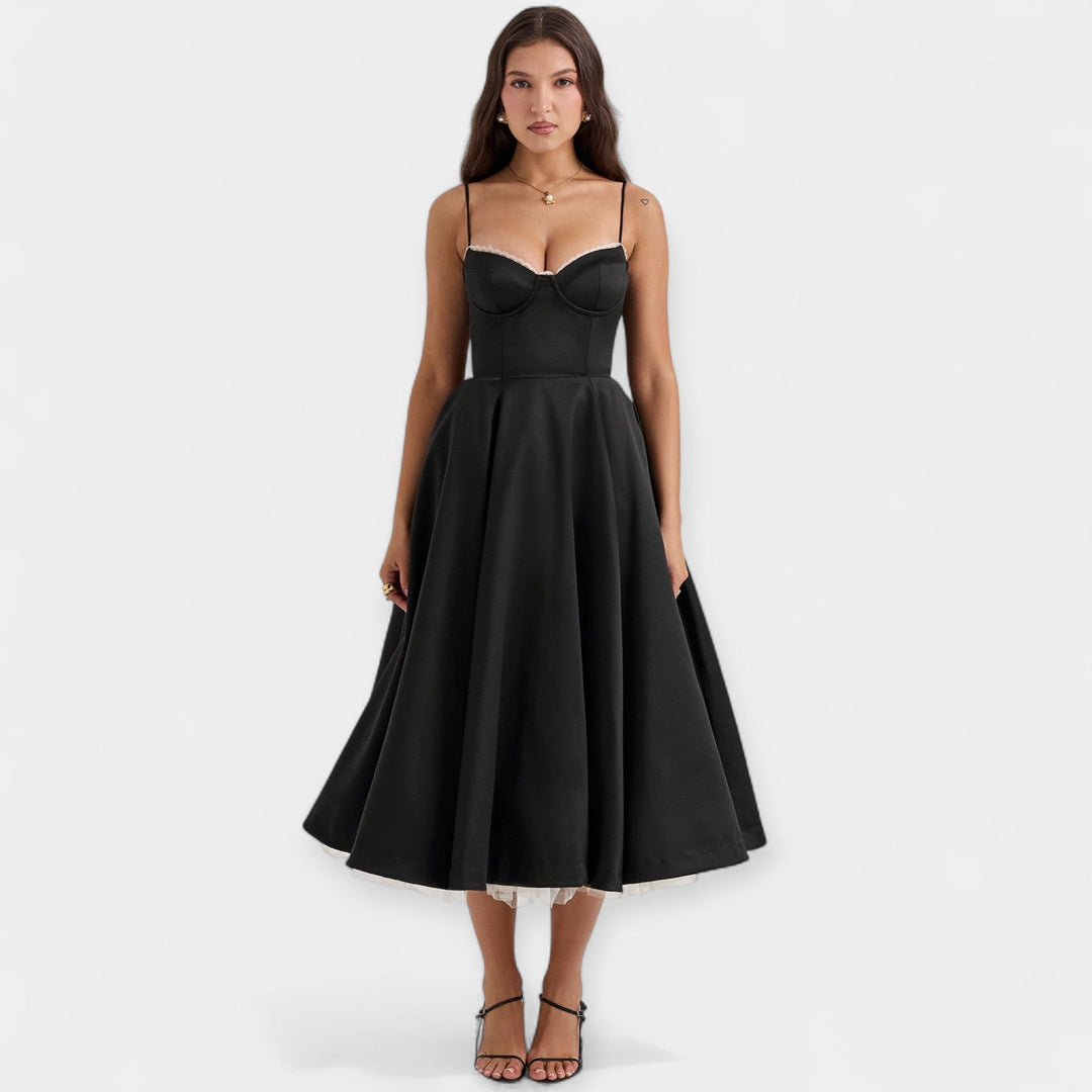 Midi dress with tulle and style