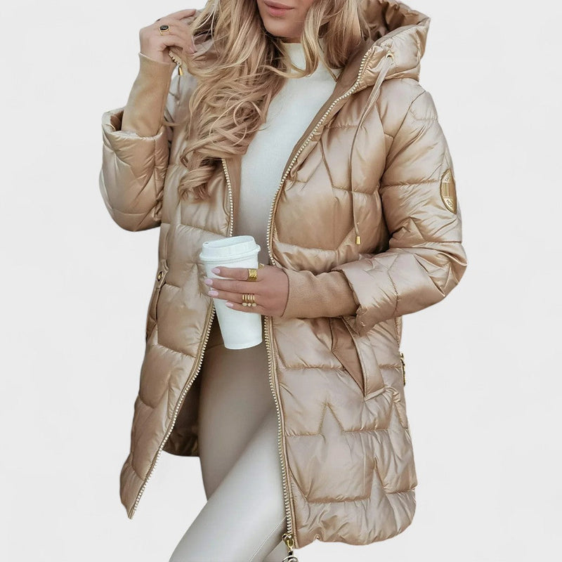 Nolwen - Elegant Winter Coat with Hood