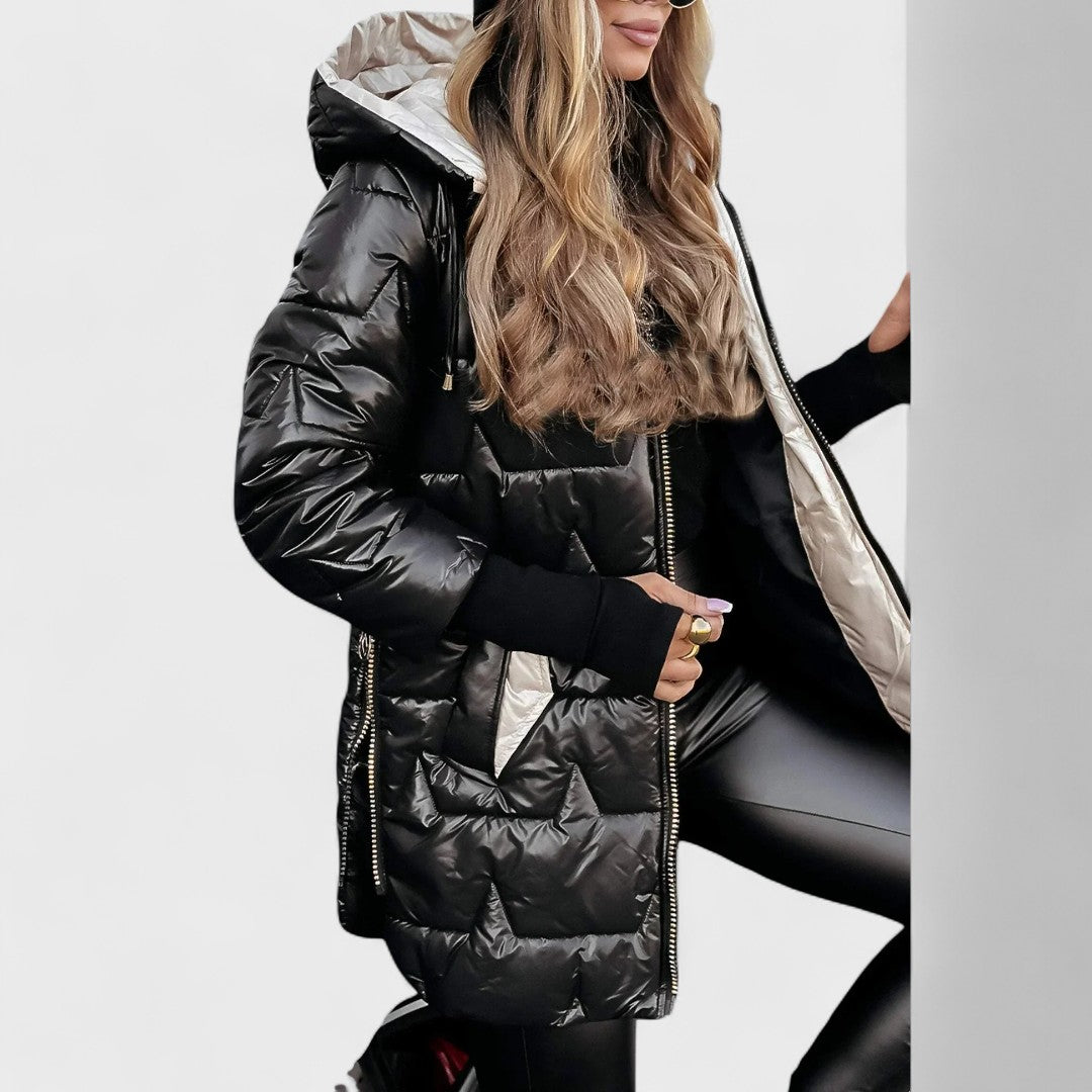 Nolwen - Elegant Winter Coat with Hood