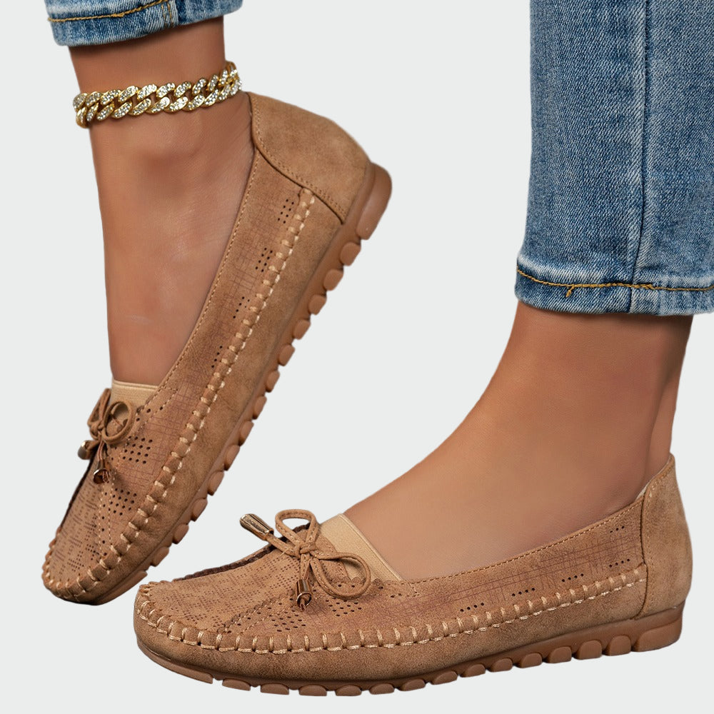 Comfortable slip-on shoes with orthopedic sole