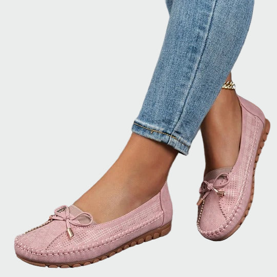 Comfortable slip-on shoes with orthopedic sole