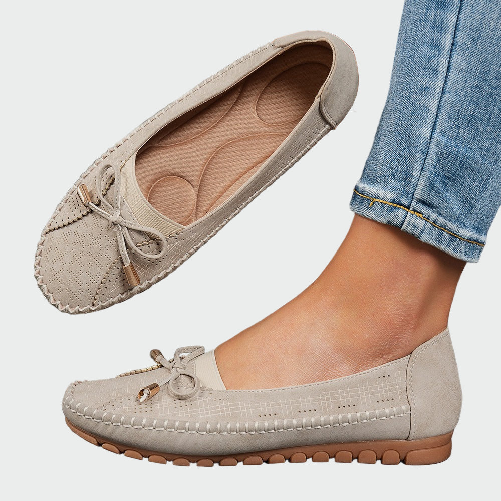 Comfortable slip-on shoes with orthopedic sole