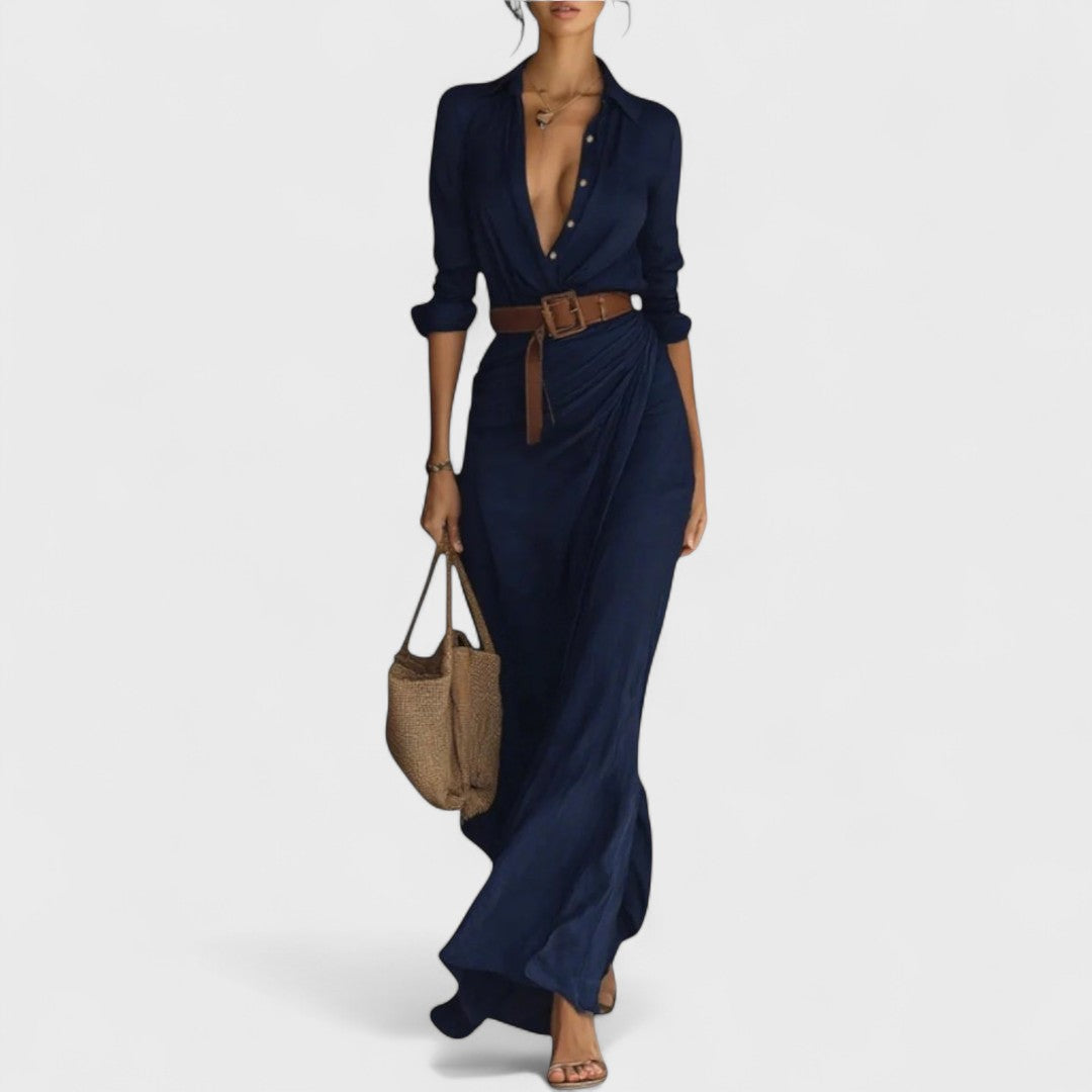Nirelle - Wrap Dress with Waist Belt