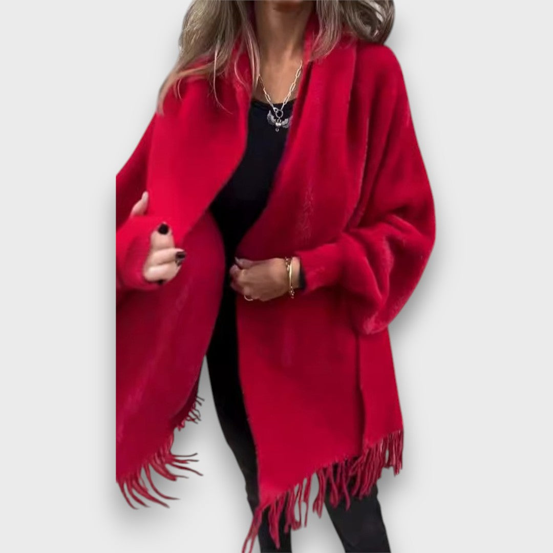 Meliora – Elegant cardigan with fringes