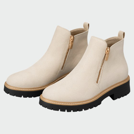 Alma – Women's shoes with round toe and side zipper