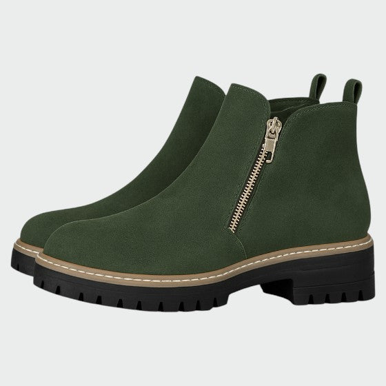 Alma – Women's shoes with round toe and side zipper