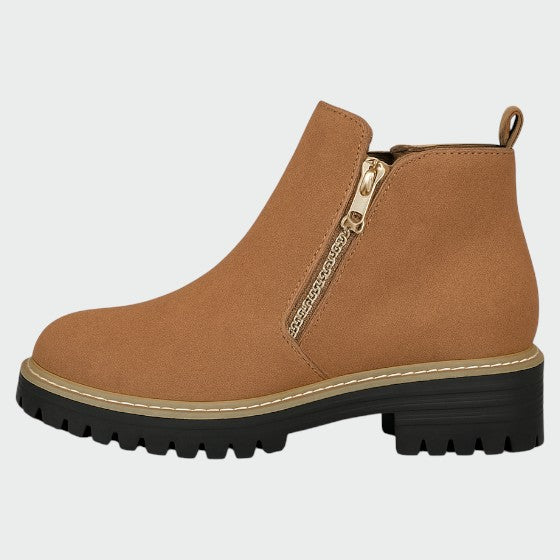 Alma – Women's shoes with round toe and side zipper