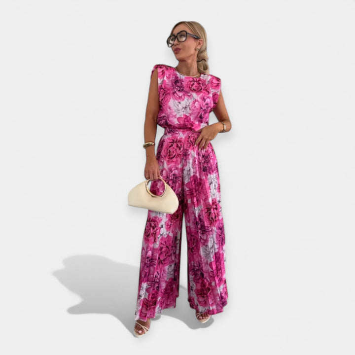 Summer Outfit Set with Top and Pants