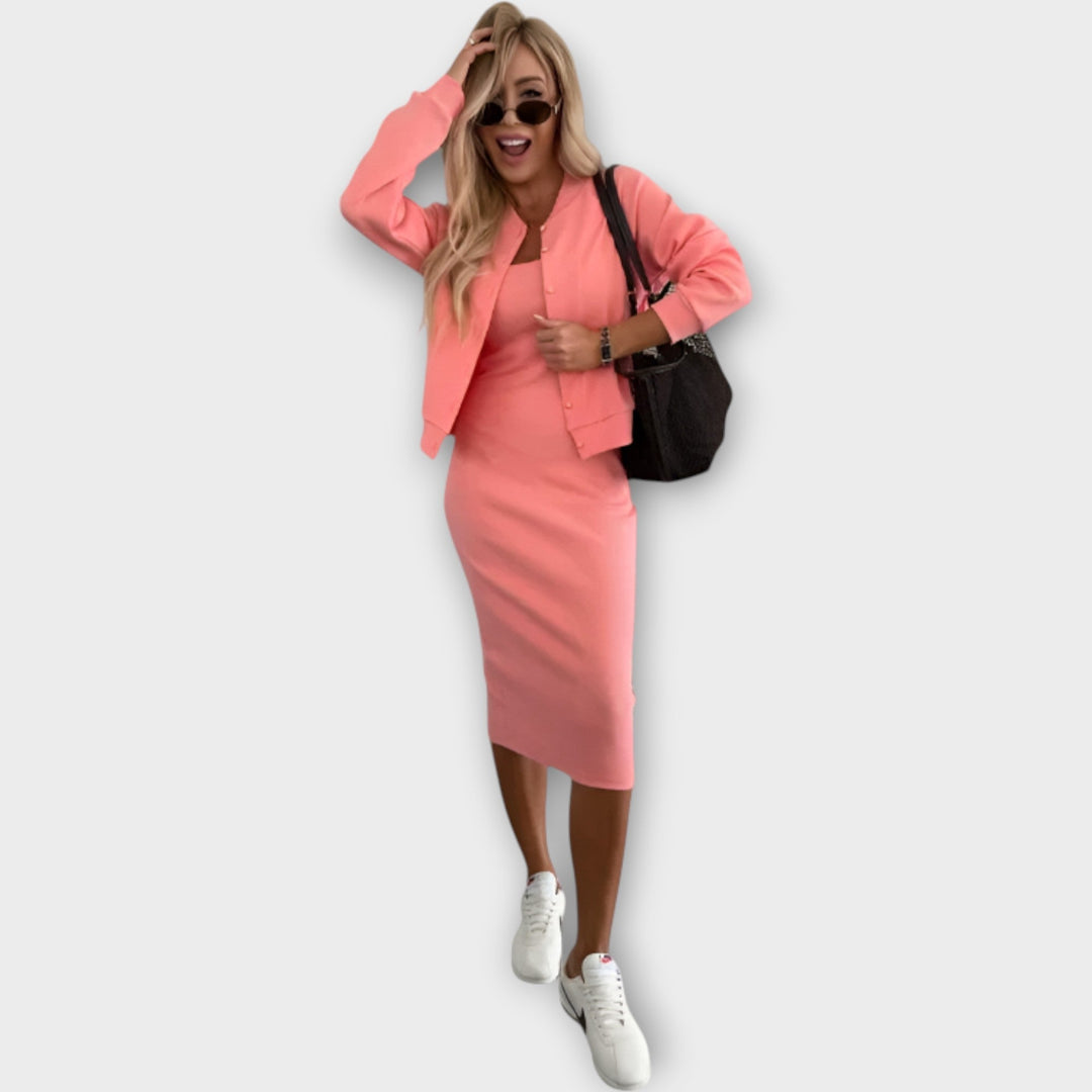 2-Piece Set with Dress & Jacket