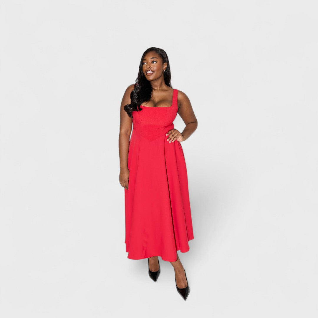 Amelia – Timeless Flowing Midi Dress