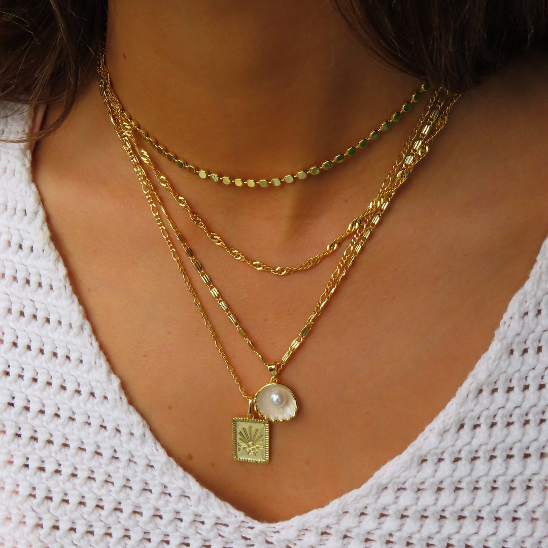 Necklace with Sun Design