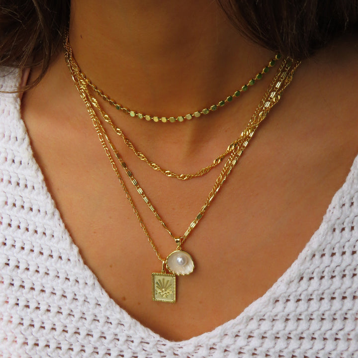 Necklace with Sun Design