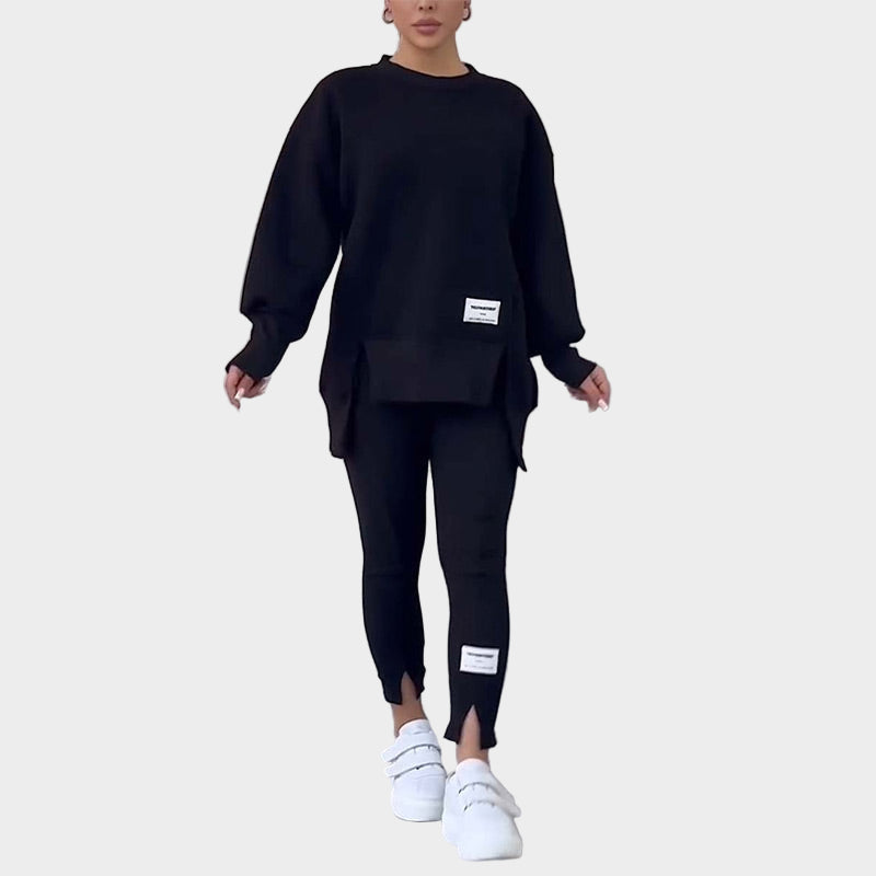Sweatshirt Set with Leggings and Modern Comfort