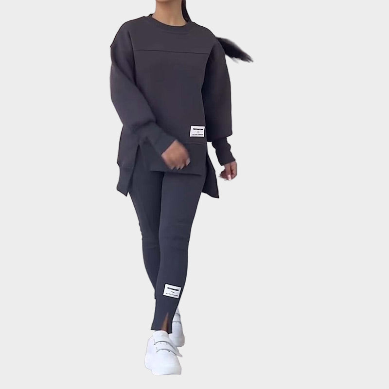 Sweatshirt Set with Leggings and Modern Comfort