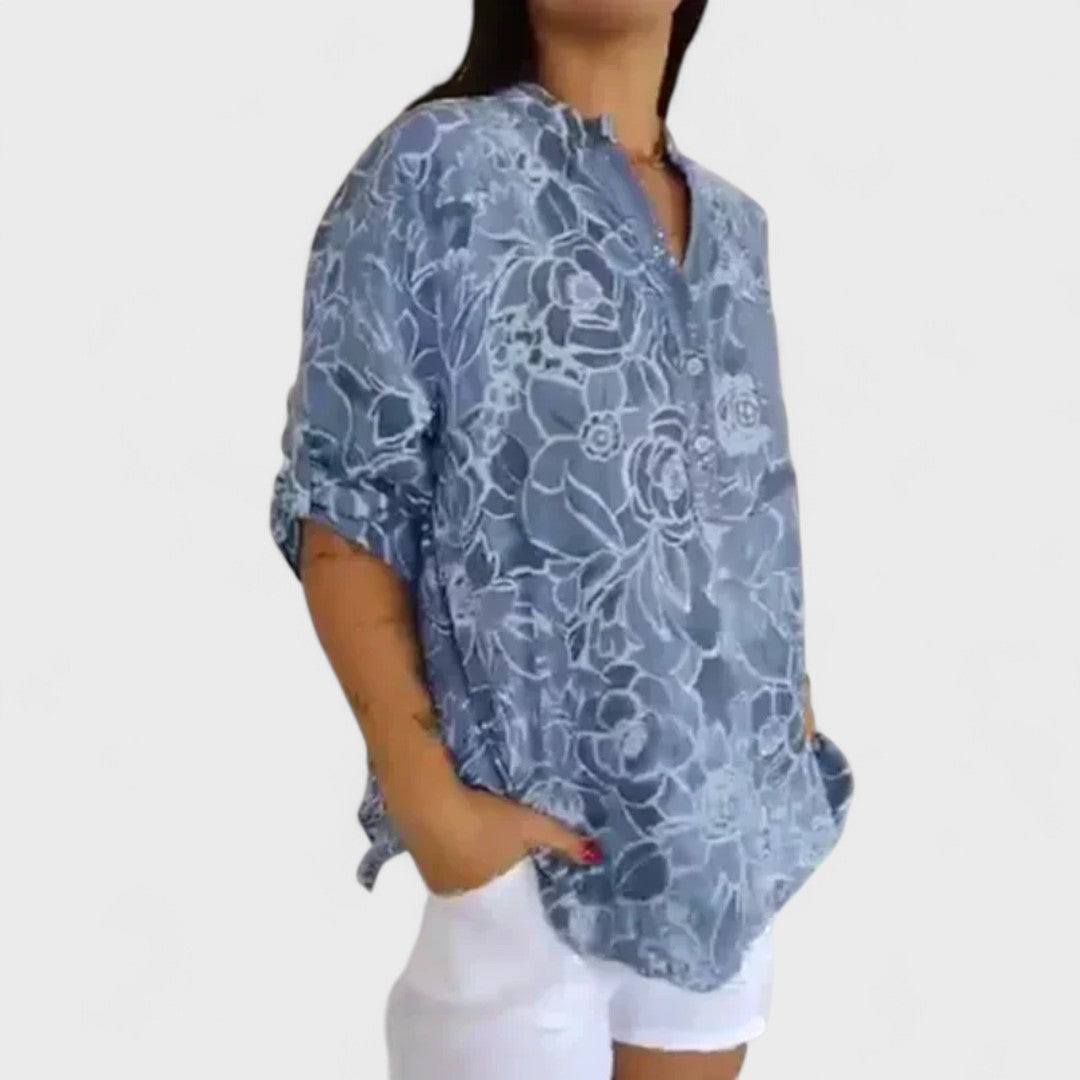 Lotte - Floral Print Blouse