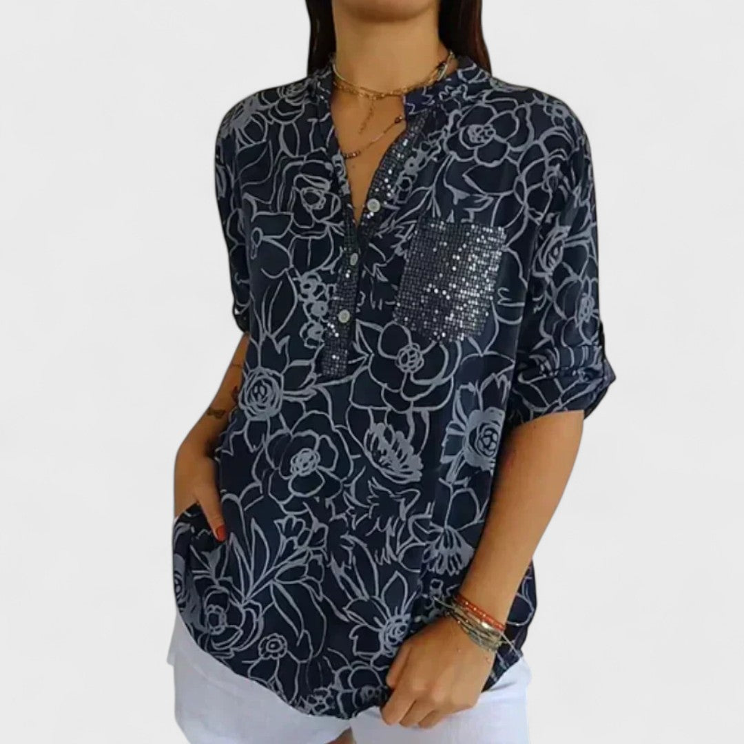 Lotte - Floral Print Blouse