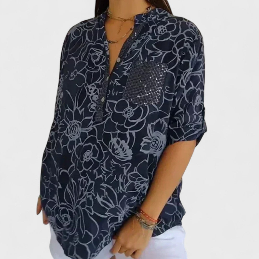 Lotte - Floral Print Blouse