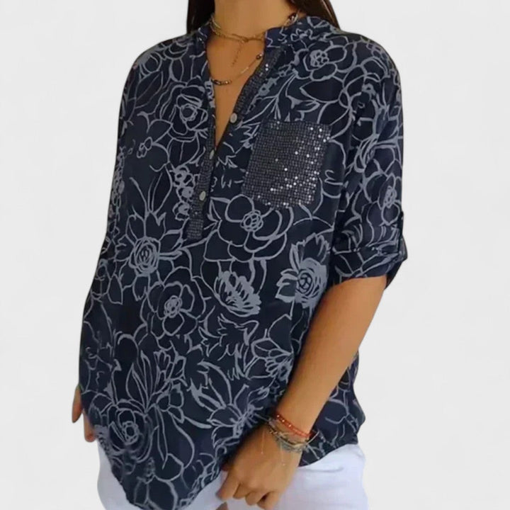 Lotte - Floral Print Blouse