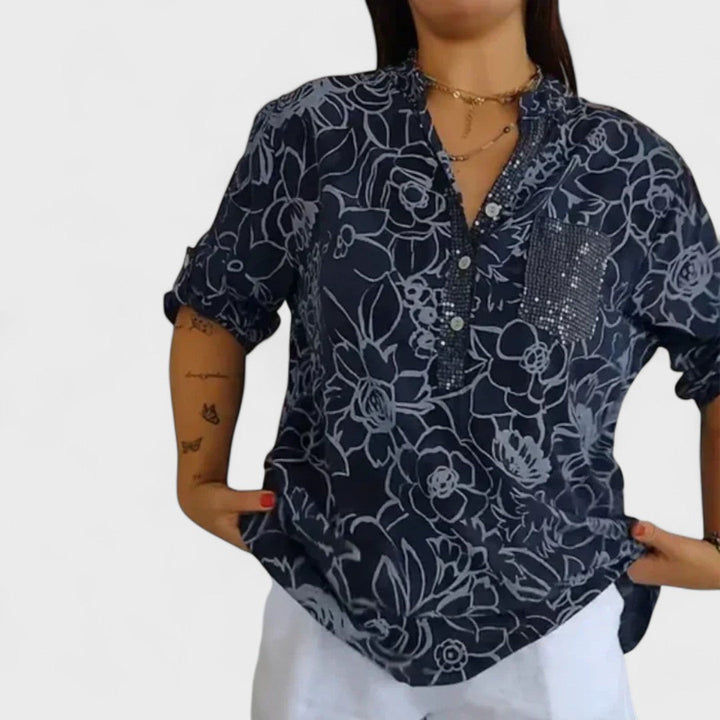 Lotte - Floral Print Blouse