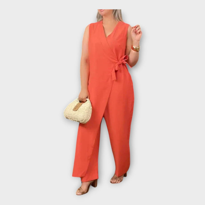 Jumpsuit with Belt at the Waist