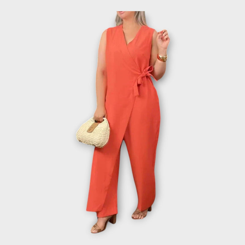 Jumpsuit with Belt at the Waist