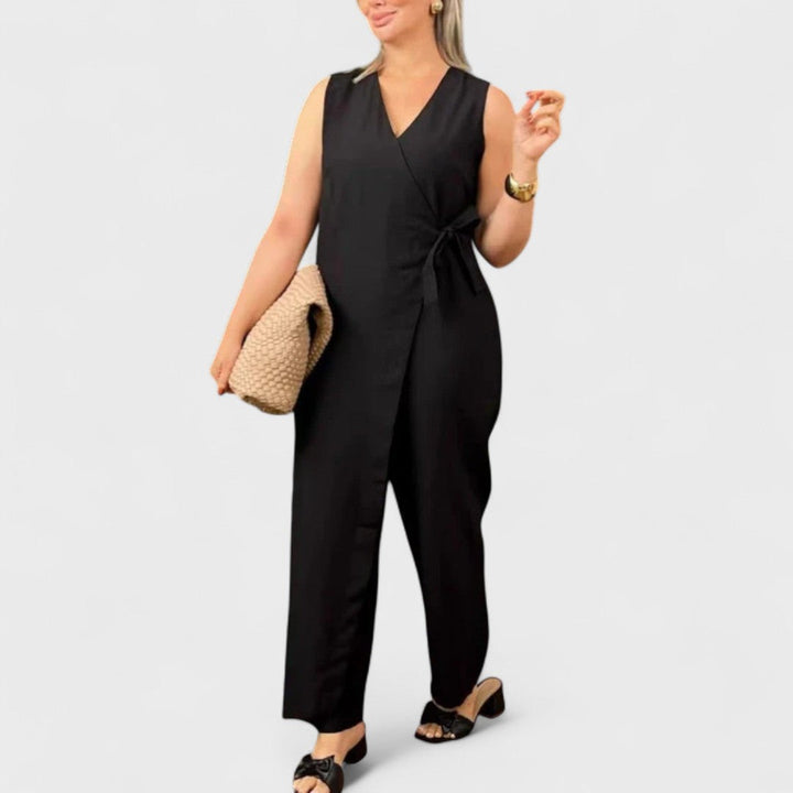 Inès - Elegant jumpsuit with V-neck