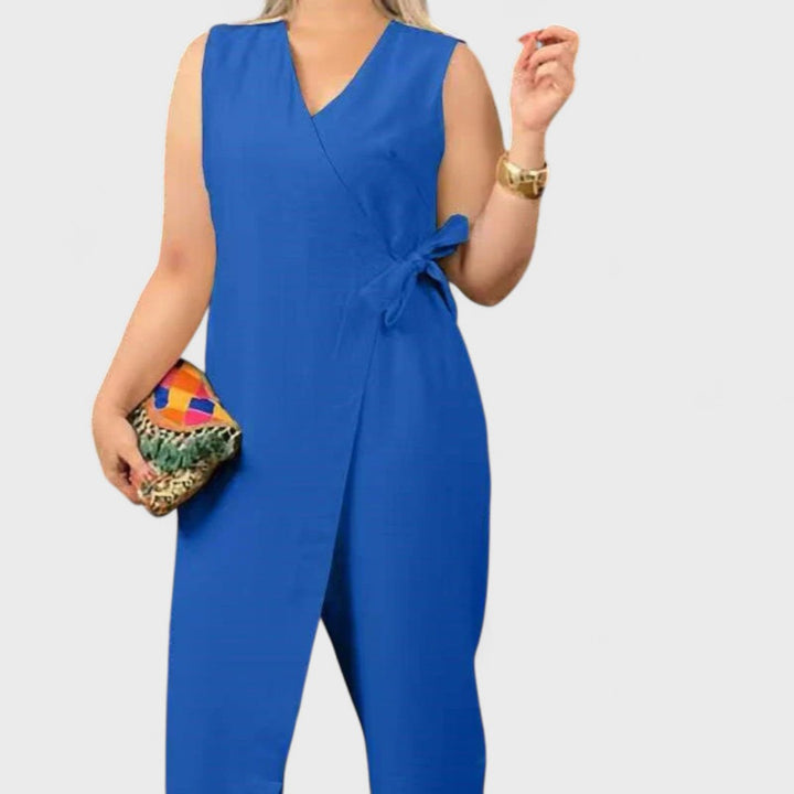 Inès - Elegant jumpsuit with V-neck